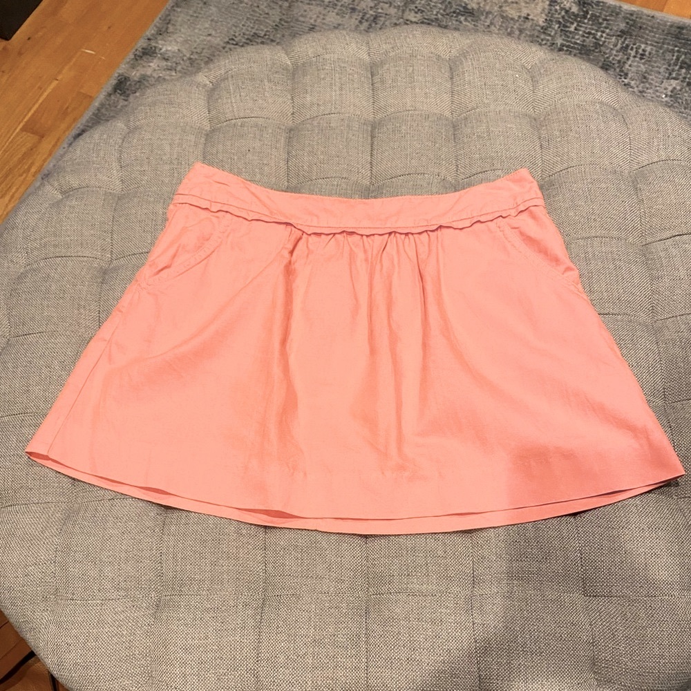 J.Crew skirt peach/pink EUC 8 with pockets